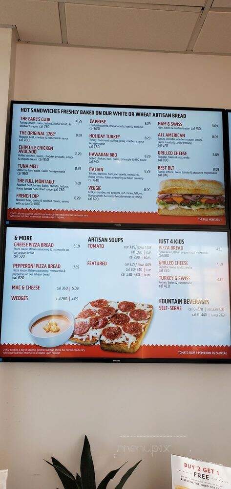 Earl of Sandwich - Los Angeles, CA menu_pic