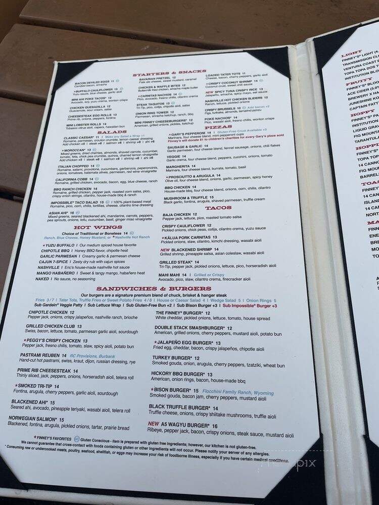 Finney's Crafthouse - Ventura, CA menu_pic