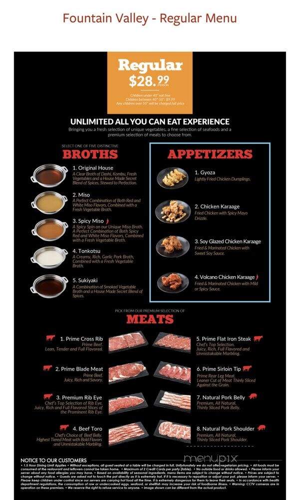 Shabuya - Fountain Valley, CA menu_pic