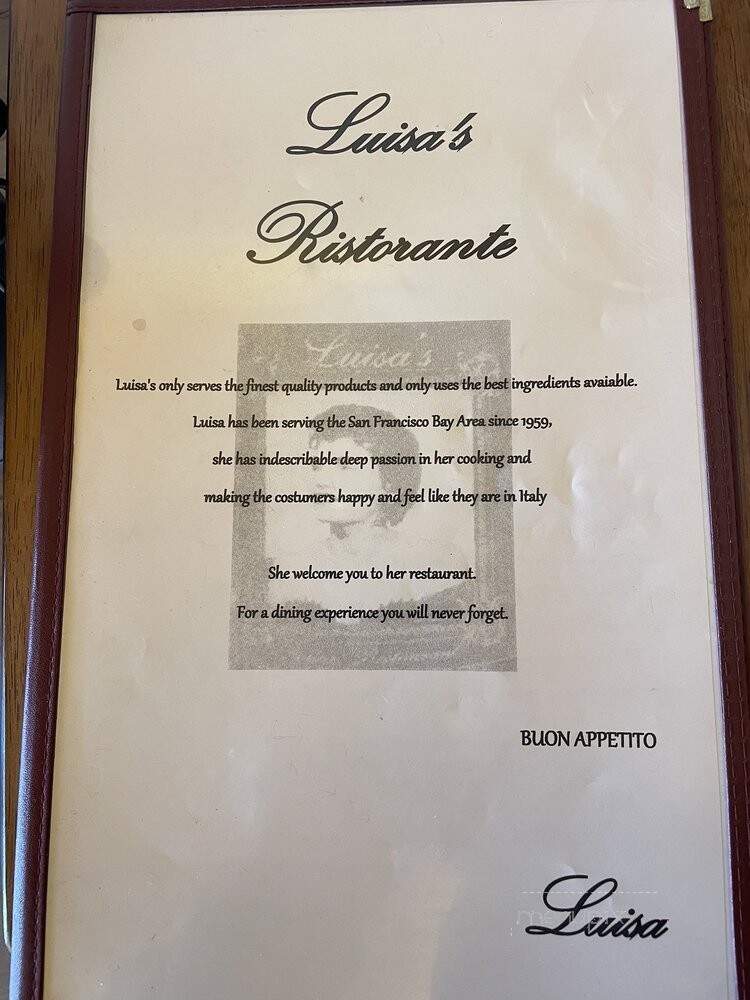 Luisa Restorante Since 1959 - San Francisco, CA