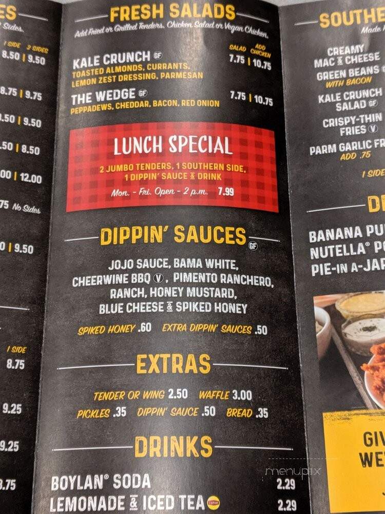 Joella's Hot Chicken Cumberland - Atlanta, GA menu_pic