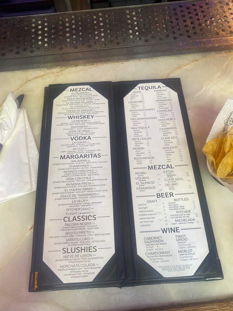 Kalaveras - Redondo Beach, CA menu_pic