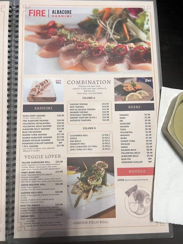Sushi Joint - Norwalk, CA menu_pic