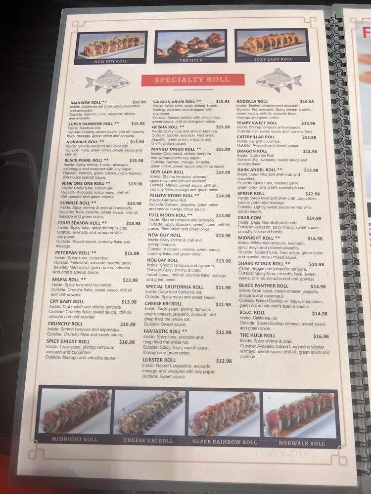 Sushi Joint - Norwalk, CA menu_pic