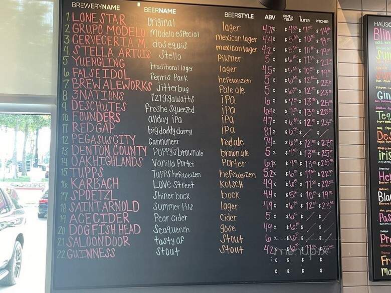 Dog Haus Biergarten - Arlington, TX menu_pic