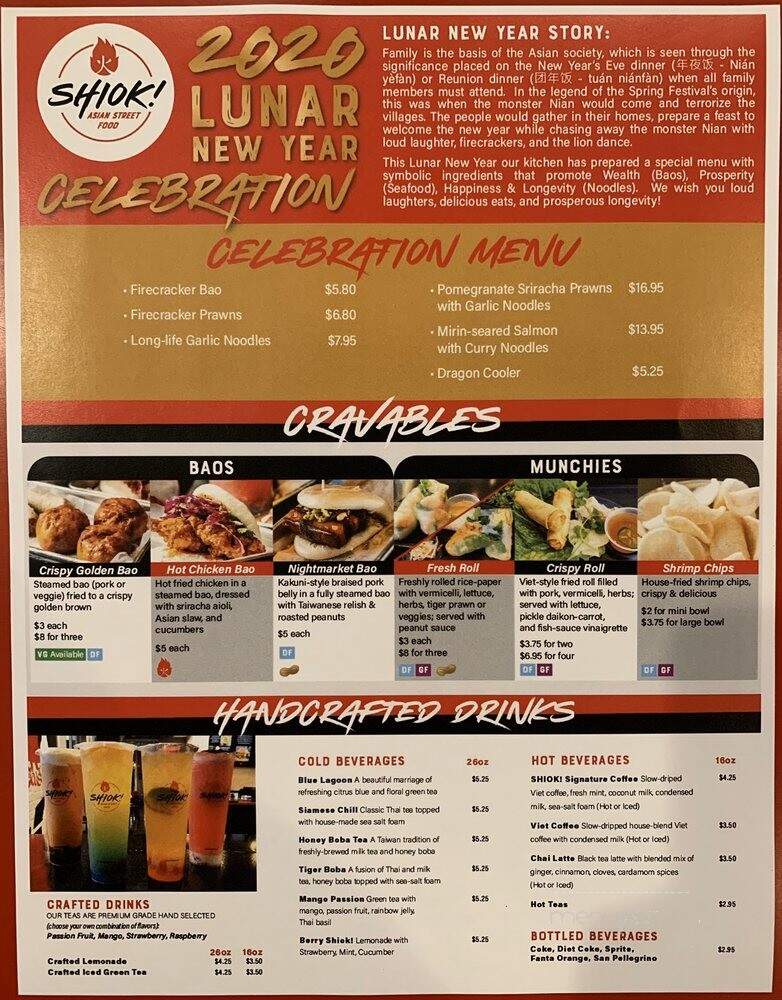 Shiok! Asian Street Food - Torrance, CA menu_pic