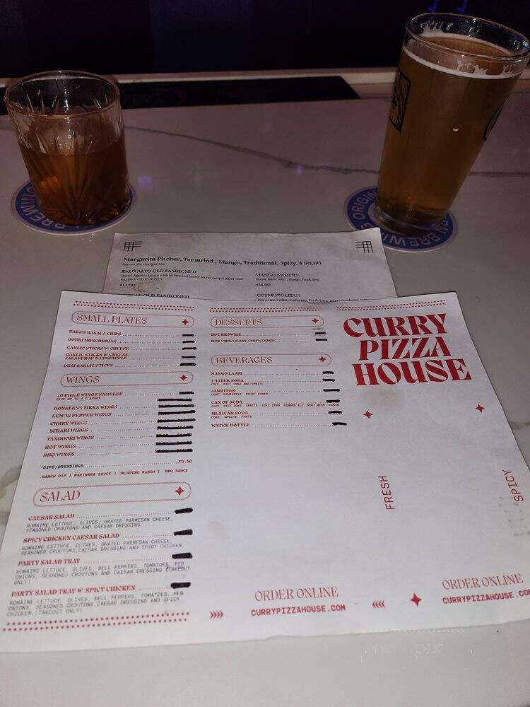 Curry Pizza House - Palo Alto, CA menu_pic