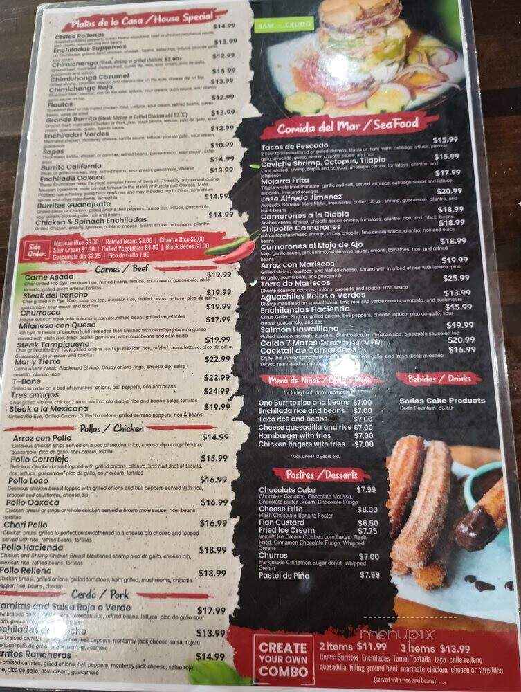 Hacienda Corralejo Mexican Kitchen - Clearwater, FL menu_pic