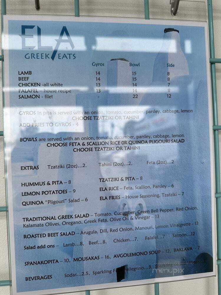 Ela Greek Eats - Venice, CA menu_pic