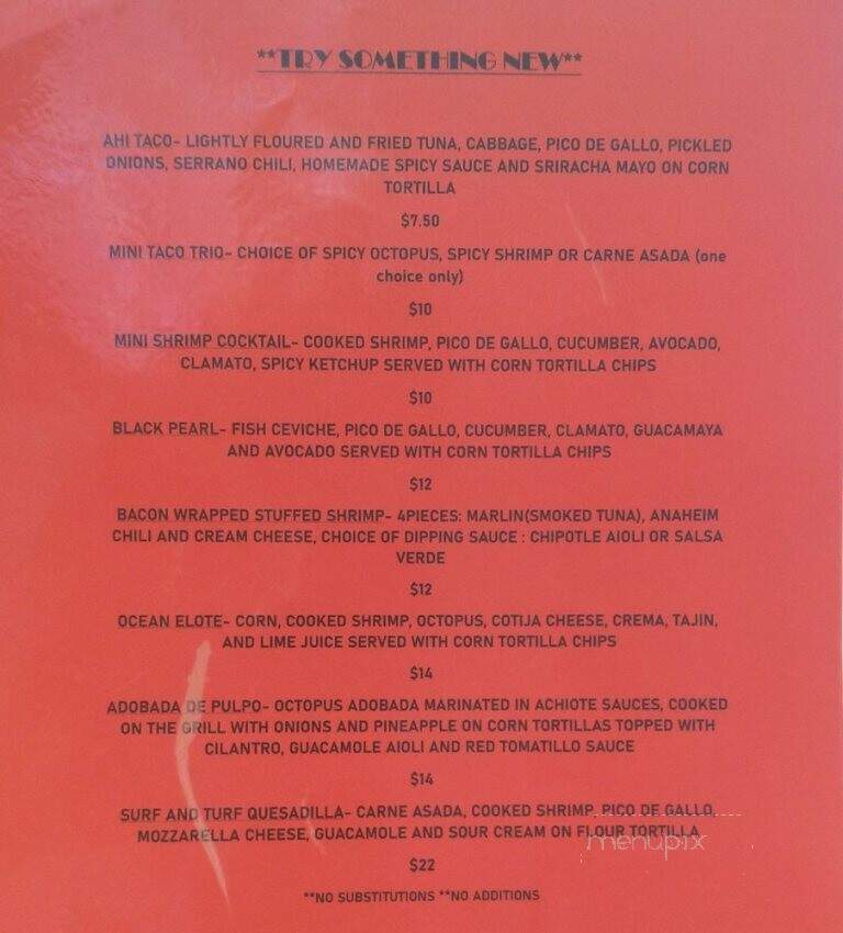 Bajamar Seafood and Tacos - Las Vegas, NV menu_pic