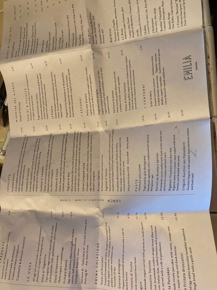 Emilia - Los Angeles, CA menu_pic