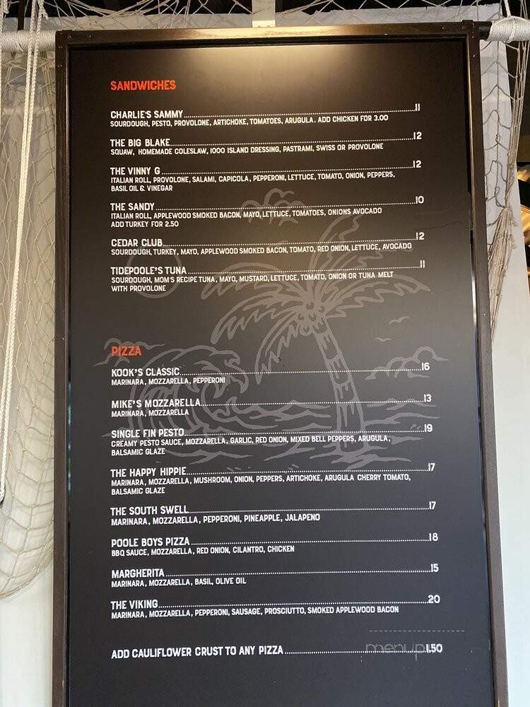 TidePoole's - Newport Beach, CA menu_pic