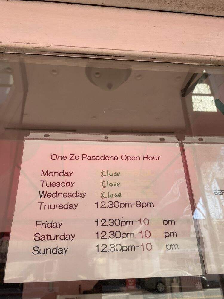 One Zo - Pasadena, CA