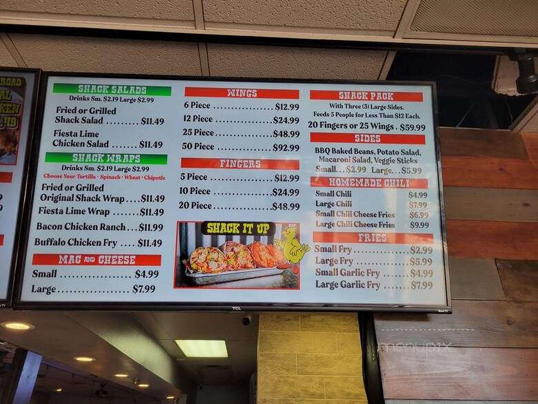 The Chicken Shack - Fresno, CA menu_pic