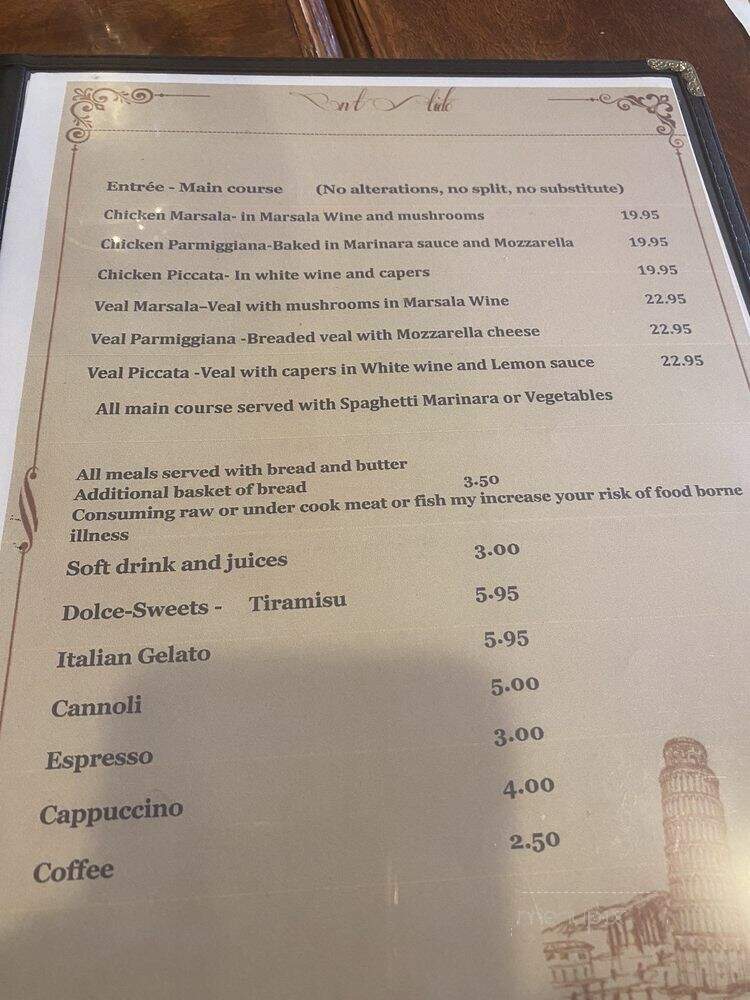 Amaron Italian Restaurant - Sandusky, OH menu_pic