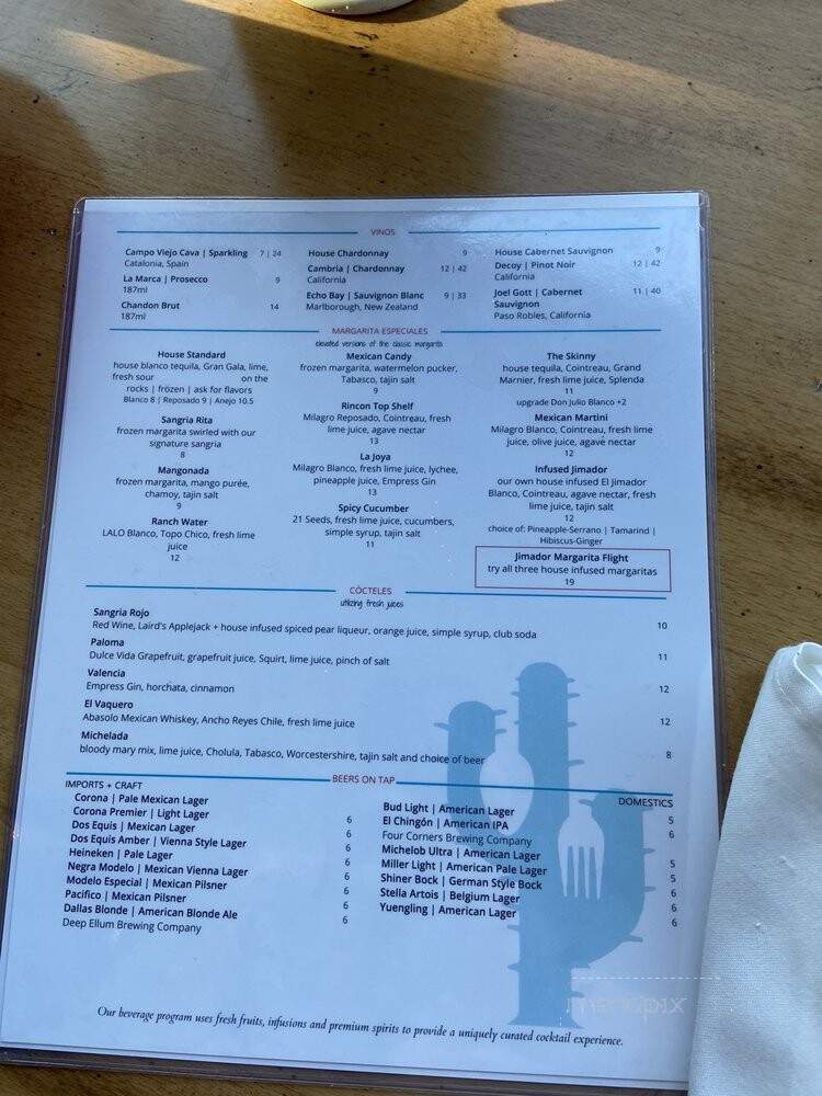 El Rincon Mexican Kitchen And Tequila Bar - Frisco, TX menu_pic