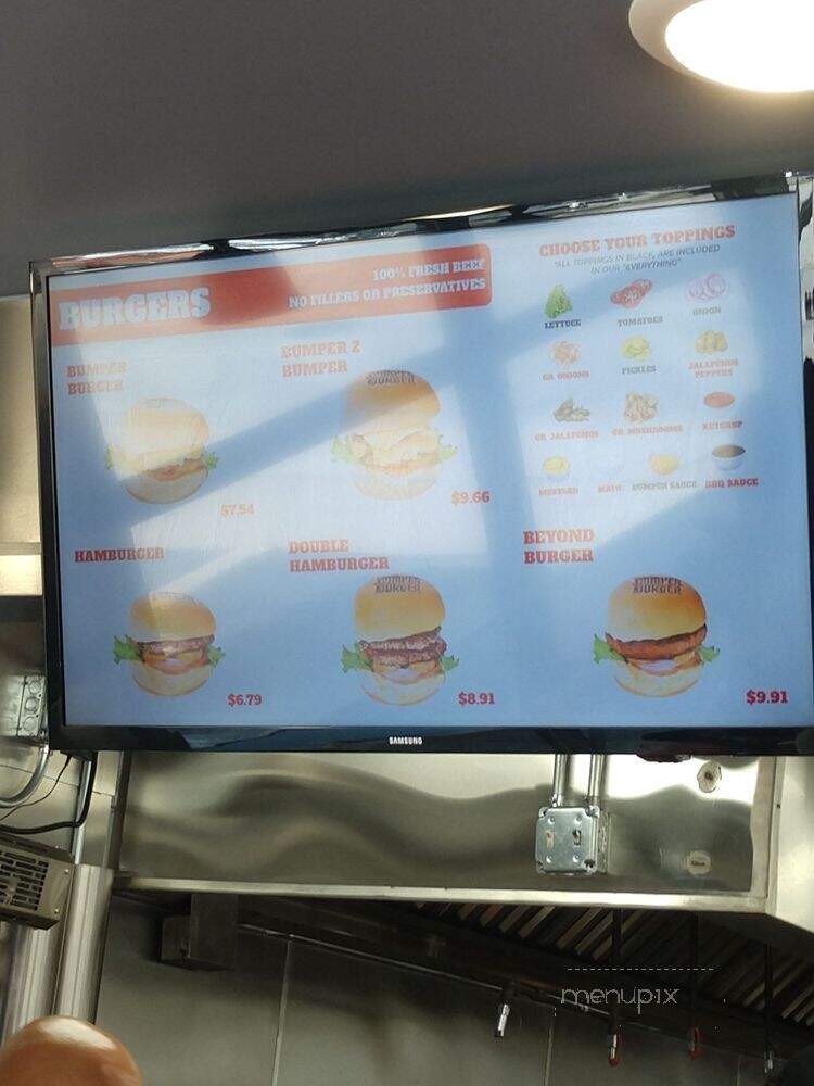 Bumper 2 Burger - Lombard, IL menu_pic