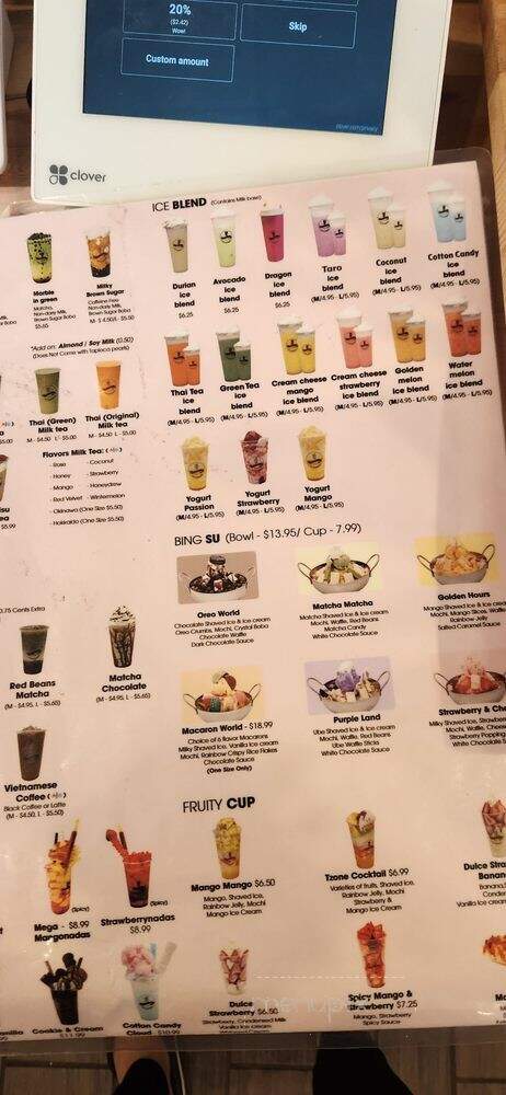 T.zone Dessert - Sterling, VA menu_pic