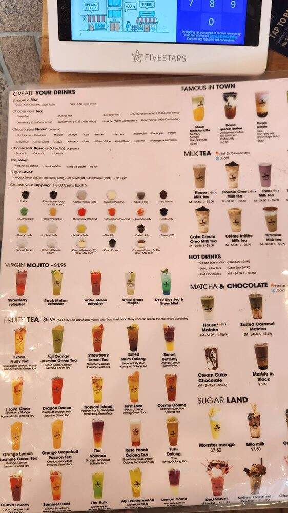 T.zone Dessert - Sterling, VA menu_pic