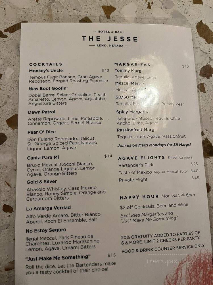 Estella - Reno, NV menu_pic
