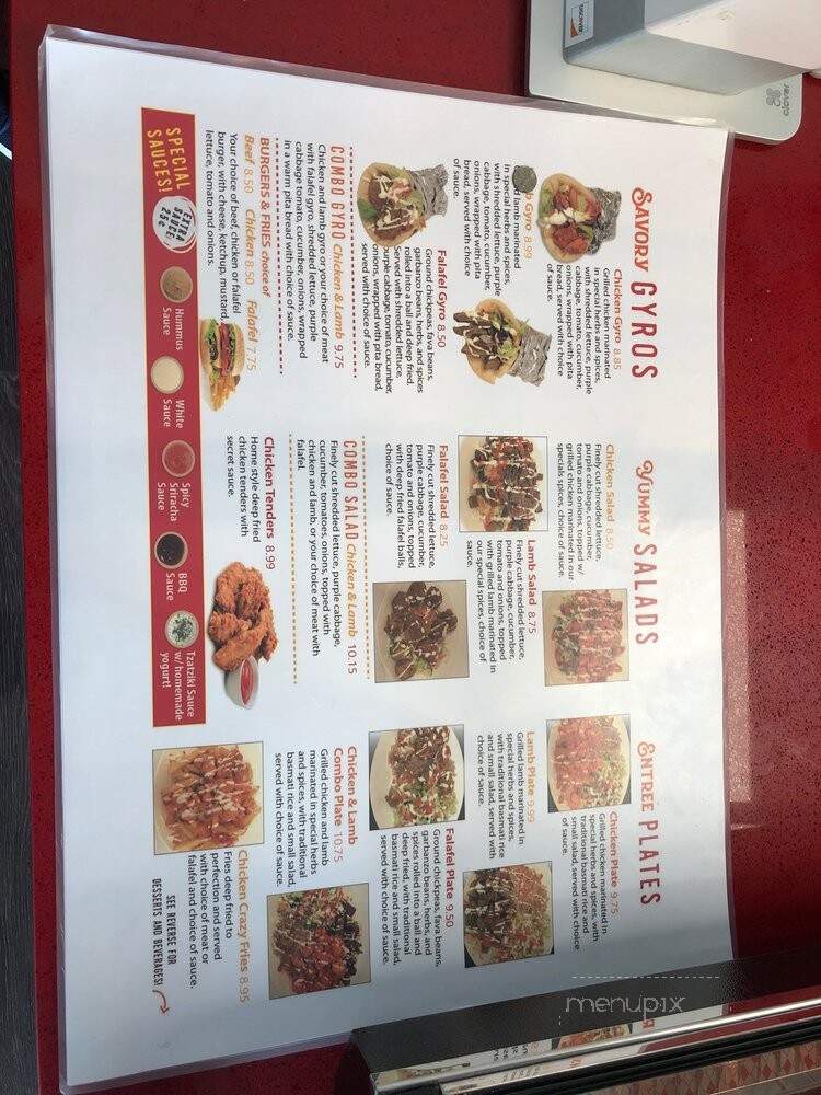 Falafel Guys - Yuba City, CA menu_pic