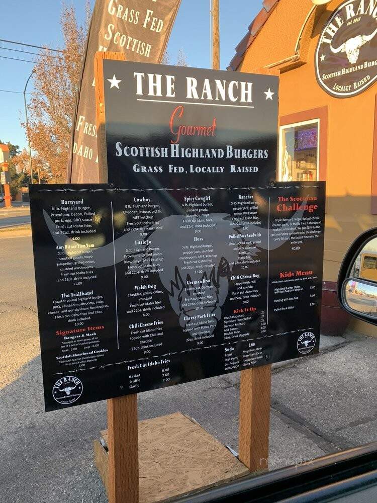 The Ranch Scottish Highland Burgers - Boise, ID menu_pic