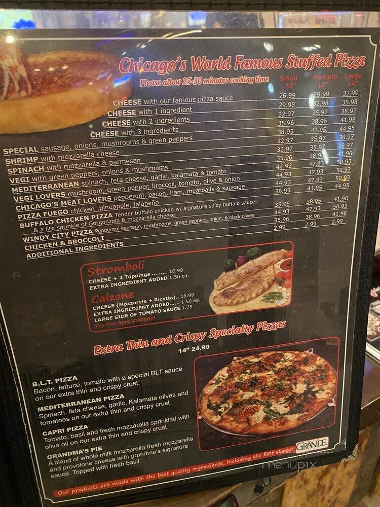 Chicago Stuffed Pizza - Lauderdale-by-the-Sea, FL menu_pic