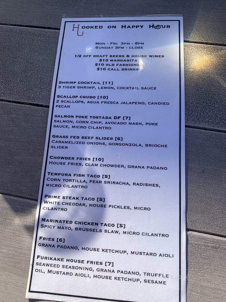 The Hook & Plow - Redondo Beach, CA menu_pic