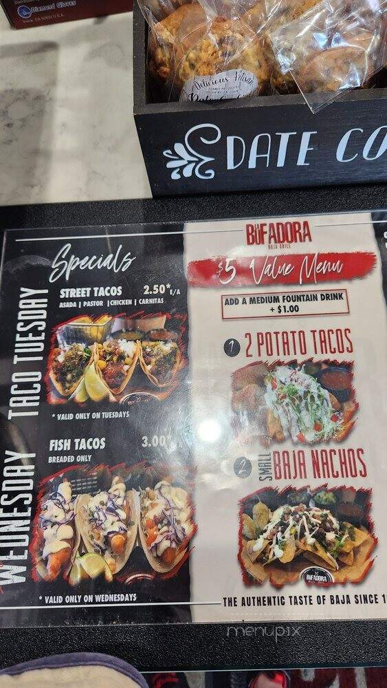 La Bufadora Baja Grill - Montebello, CA menu_pic