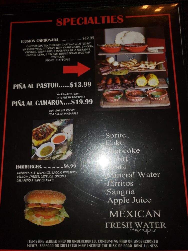 Al Carbon Mexican Asadero - Tacoma, WA menu_pic