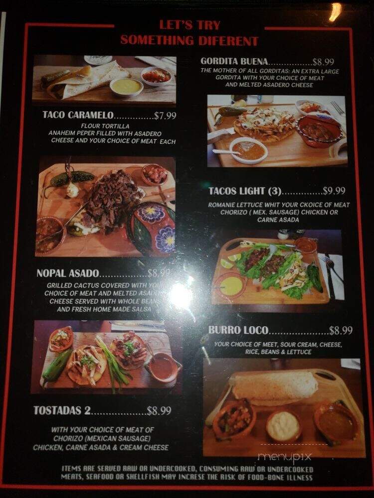 Al Carbon Mexican Asadero - Tacoma, WA menu_pic