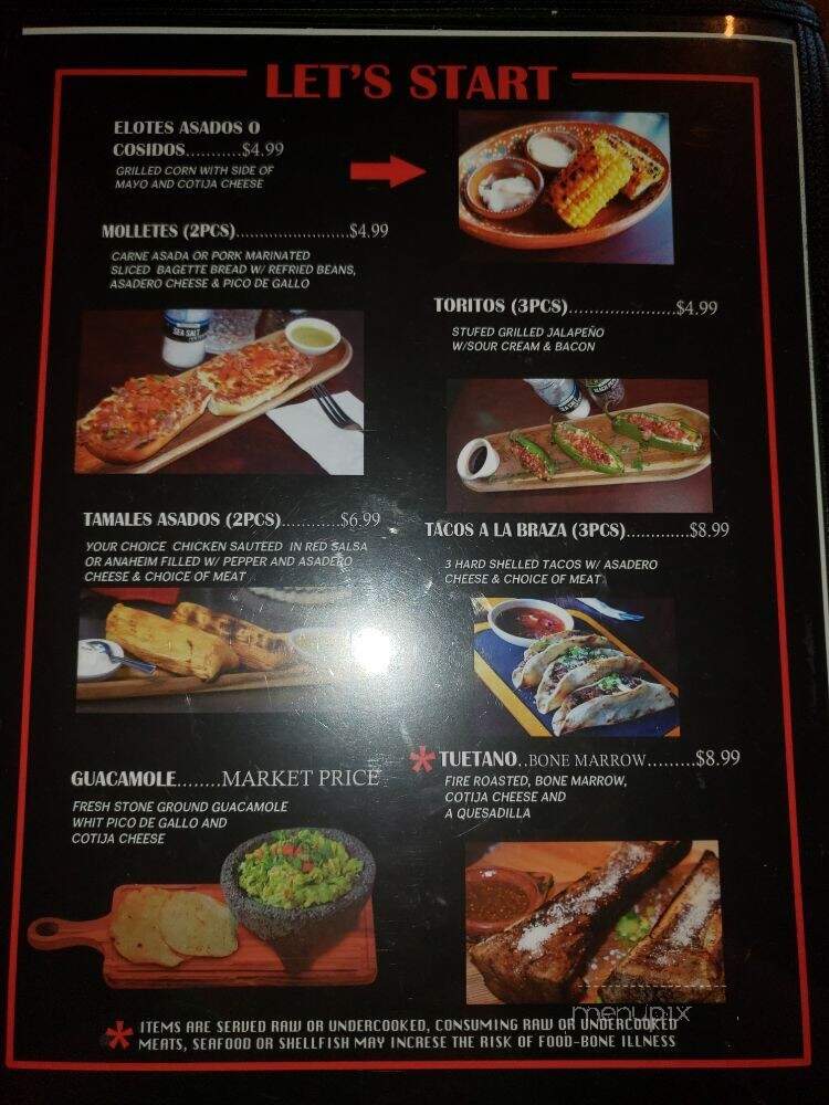 Al Carbon Mexican Asadero - Tacoma, WA menu_pic