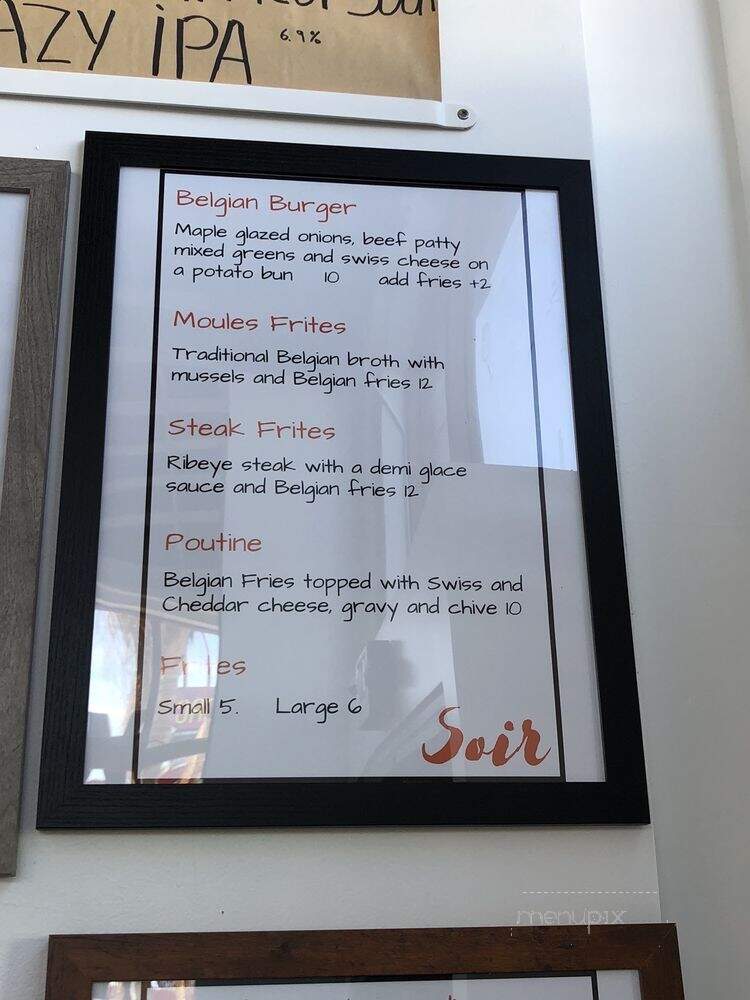 Belgian Beer & Waffle - San Diego, CA menu_pic