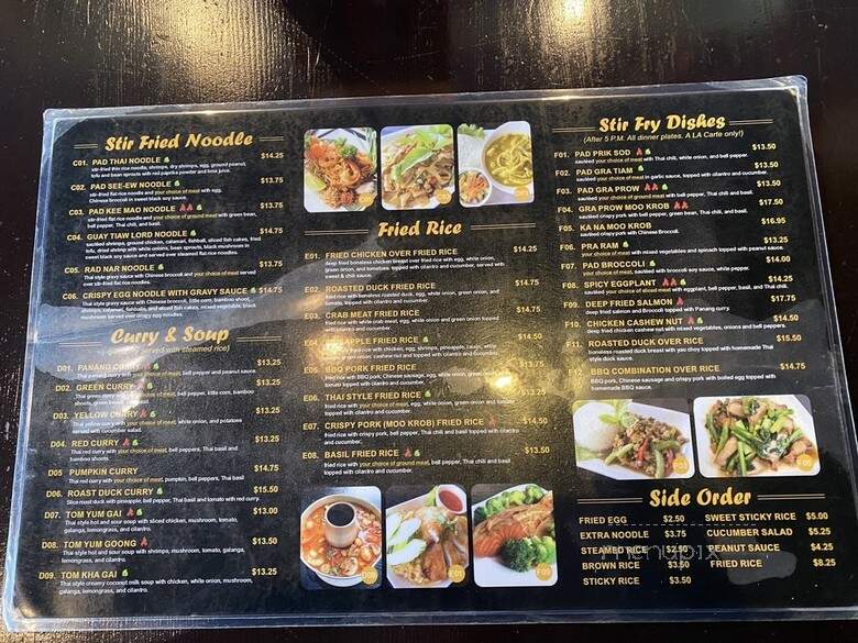 New Thai Elephant - San Francisco, CA menu_pic