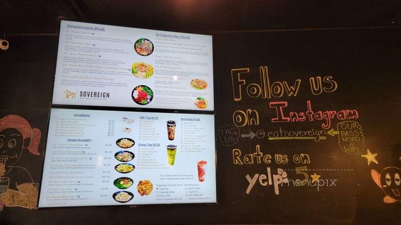 Sovereign - Miami, FL menu_pic