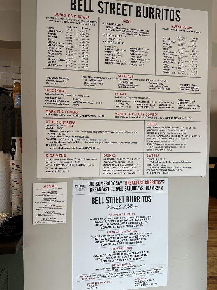 Bell Street Burritos - Tucker, GA menu_pic