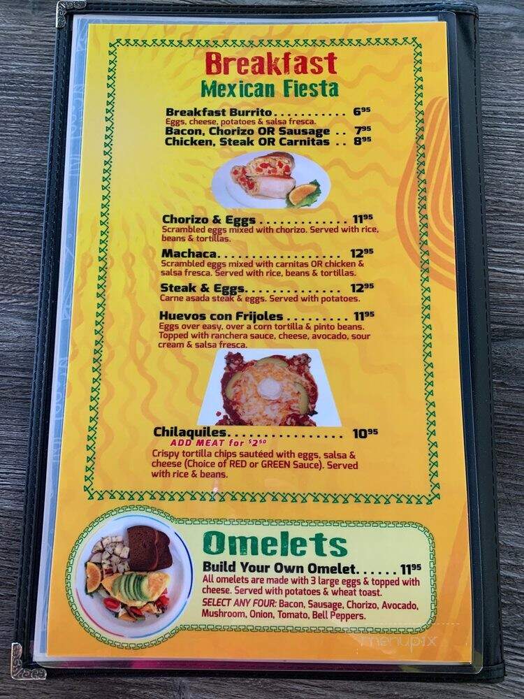 Las Fajitas Mexican Grill - Lake Forest, CA menu_pic