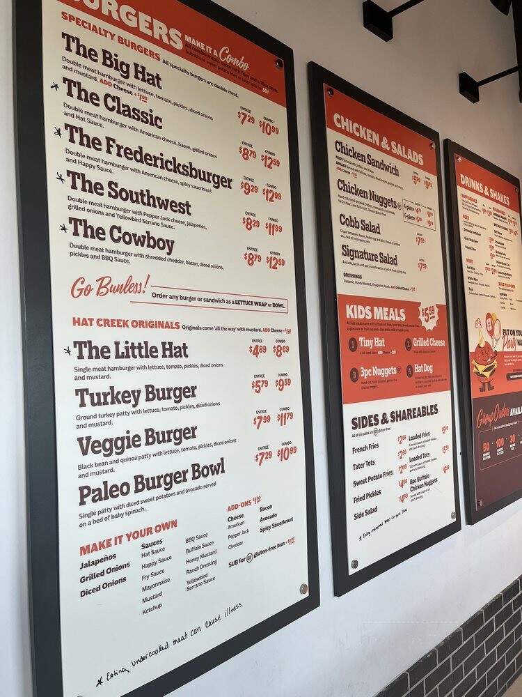 Hat Creek Burger Company - Katy, TX menu_pic