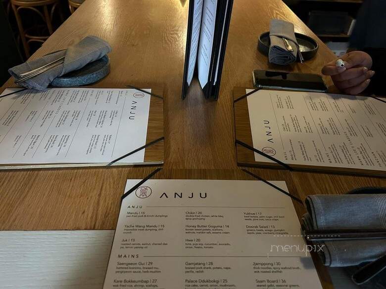 Anju - Washington, DC menu_pic