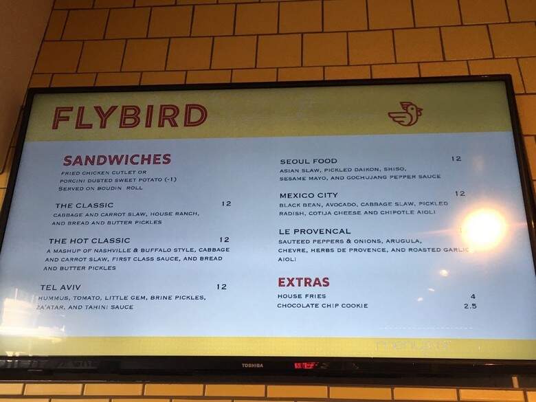 Flybird - San Francisco, CA menu_pic