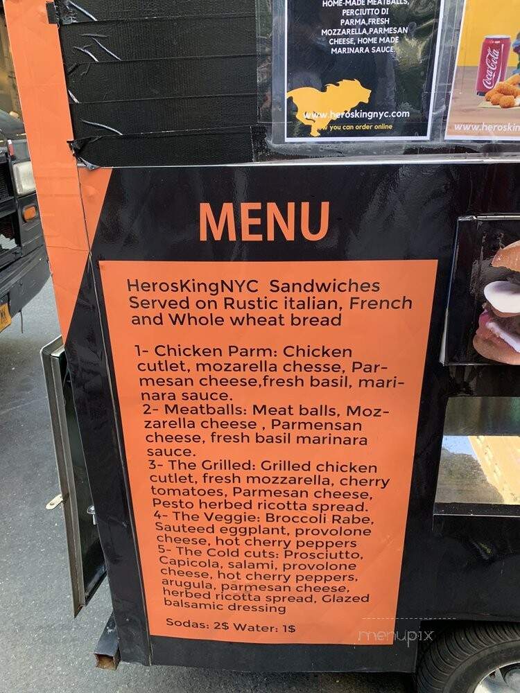 Heros King - New York, NY menu_pic