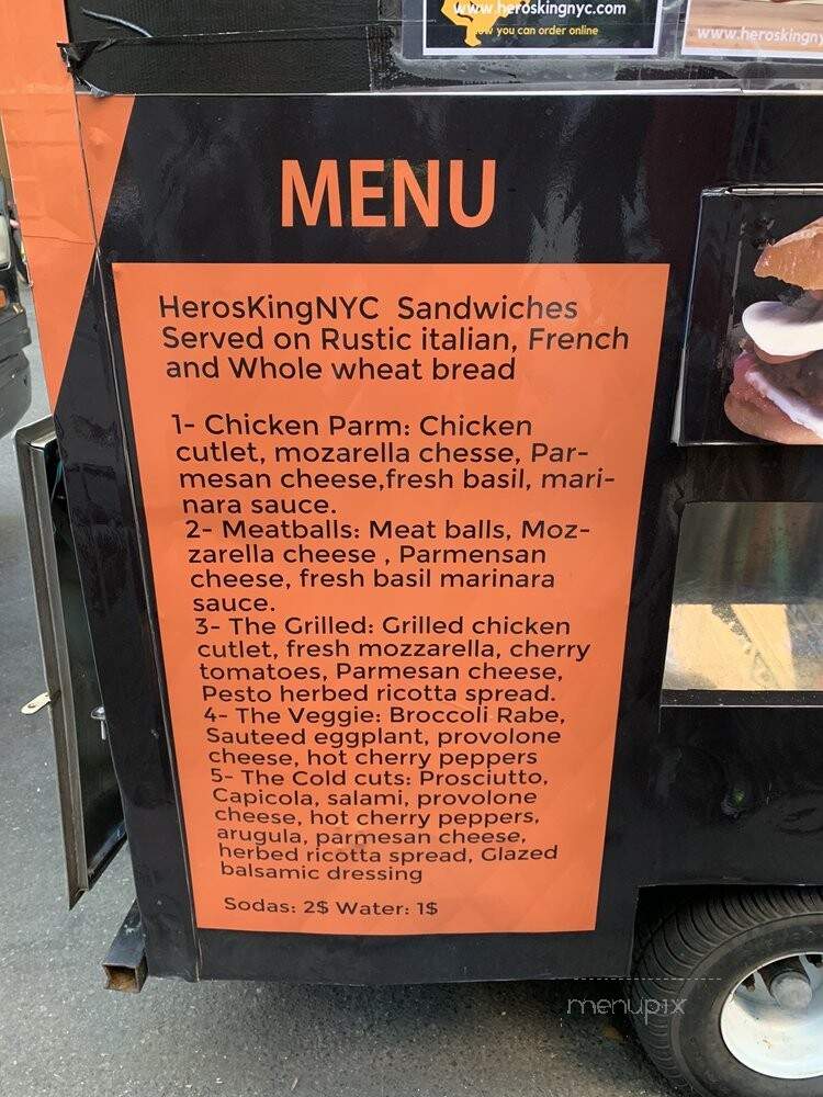 Heros King - New York, NY menu_pic
