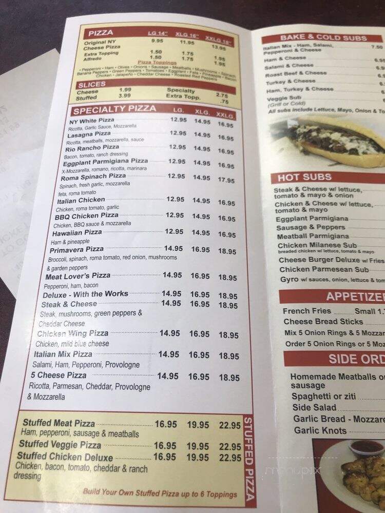 I Love NY Pizza - Orlando, FL menu_pic