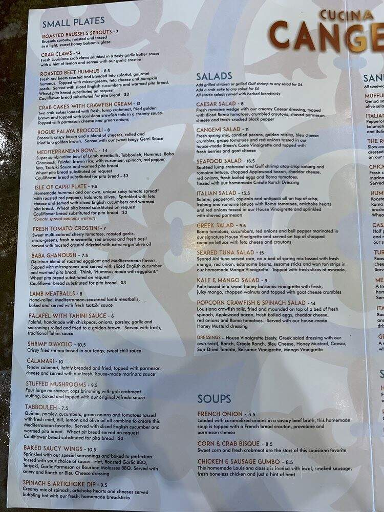 Cucina Cangemi - Mandeville, LA