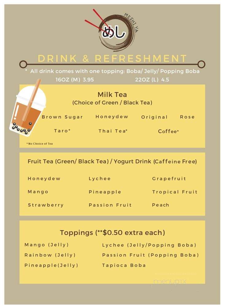 Meshi Ya - Palm Bay, FL menu_pic