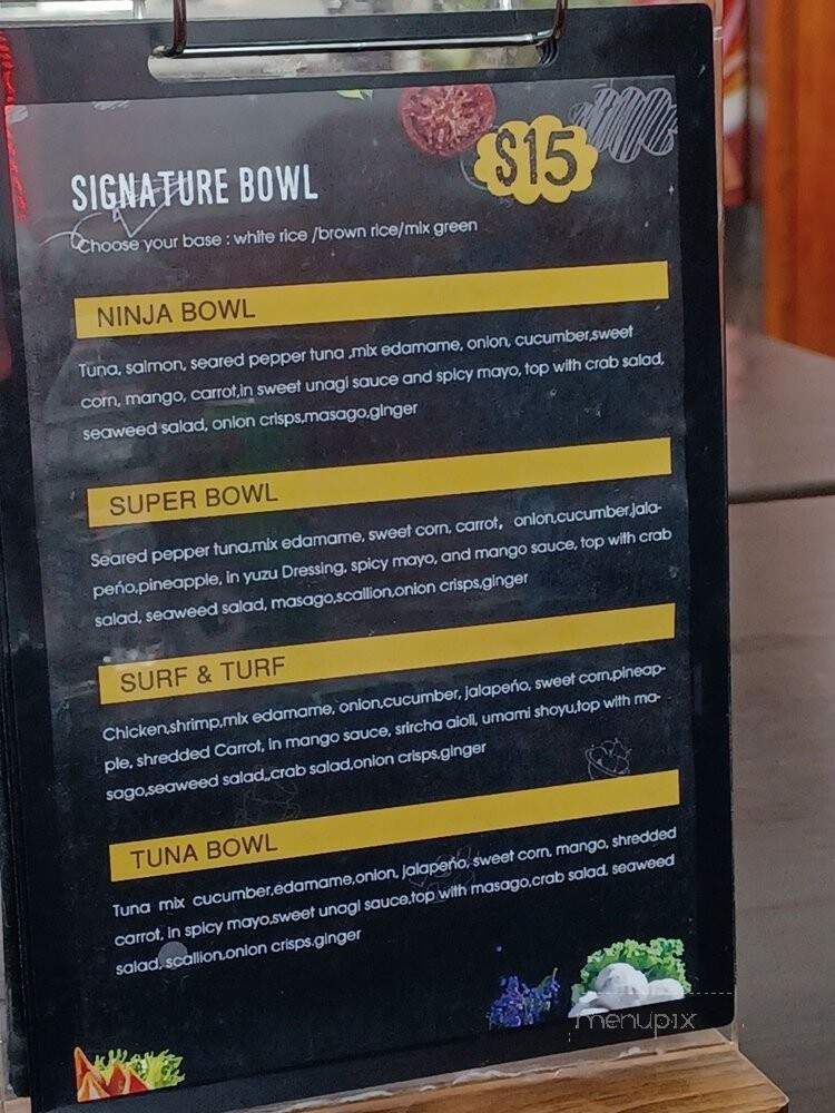 Ninja Ramen & Poke Bowl - Babylon, NY menu_pic