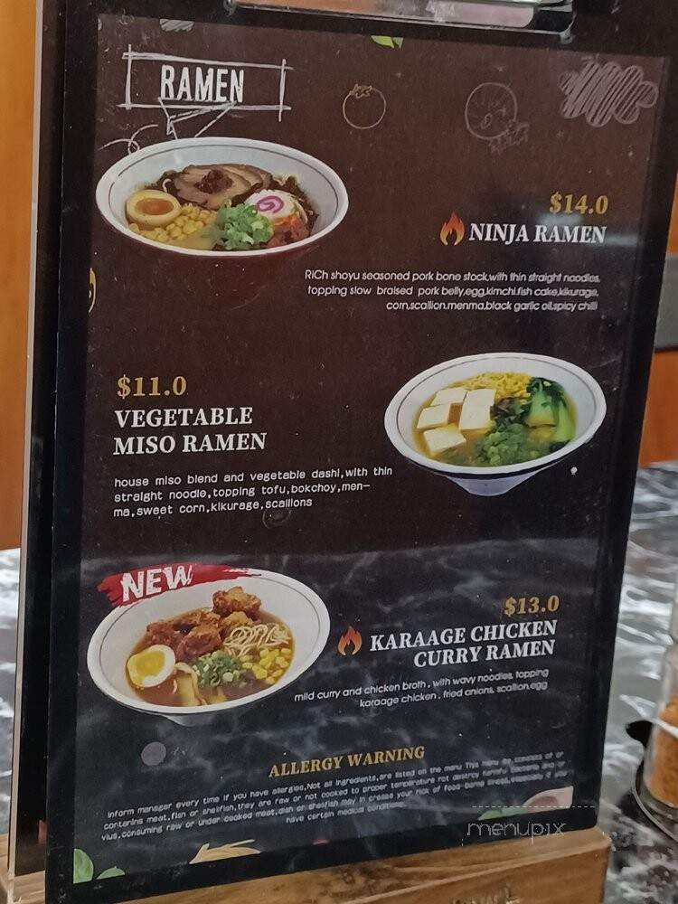 Ninja Ramen & Poke Bowl - Babylon, NY menu_pic