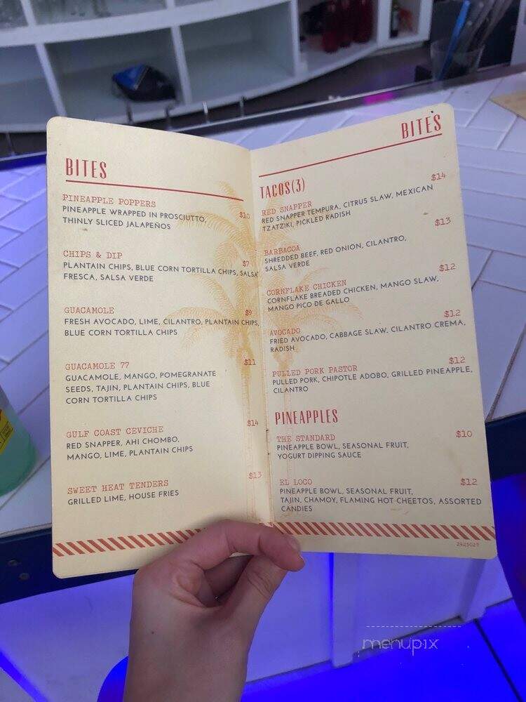 77 Degrees - Dallas, TX menu_pic