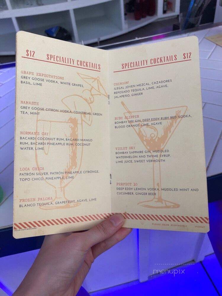 77 Degrees - Dallas, TX menu_pic
