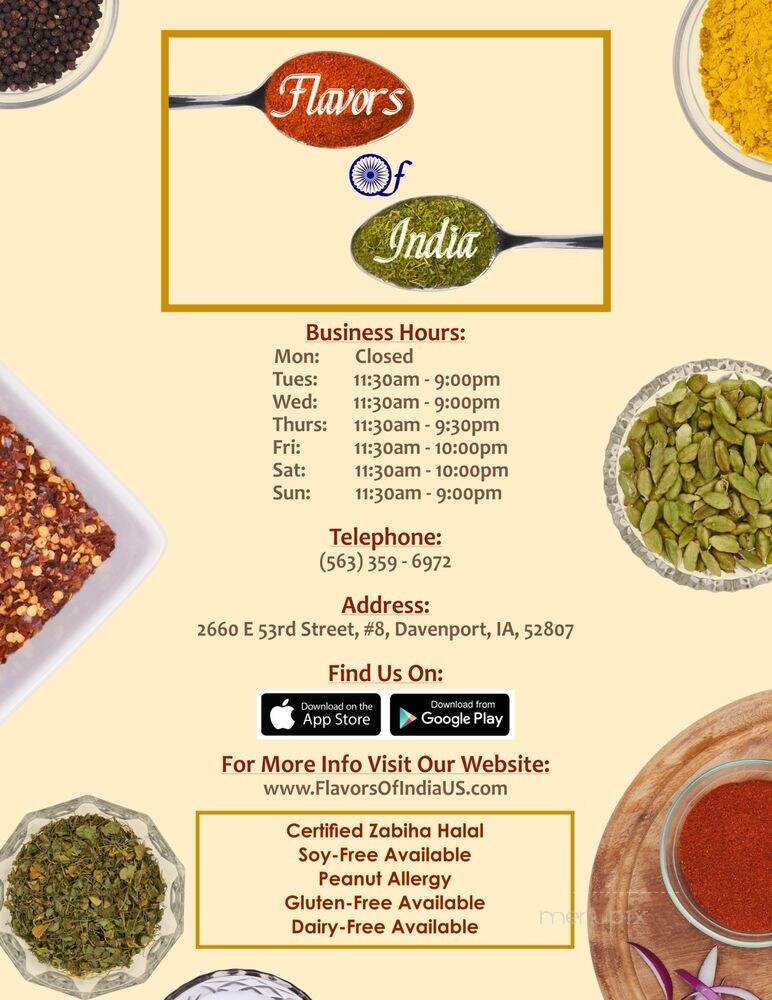 Flavors of India - Davenport, IA